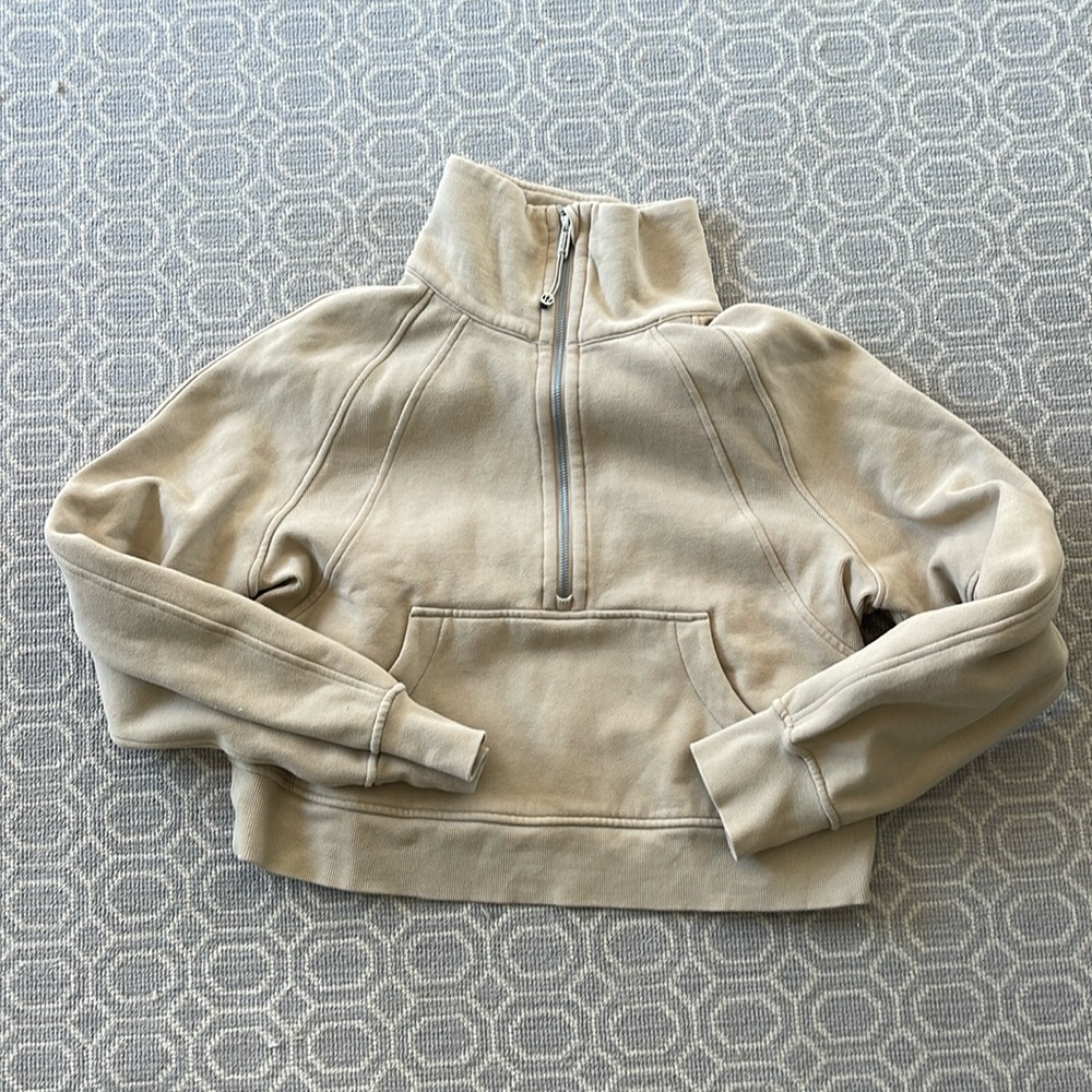 Lululemon Scuba Oversized Funnel-Neck Half Zip Velvet -  XS/S